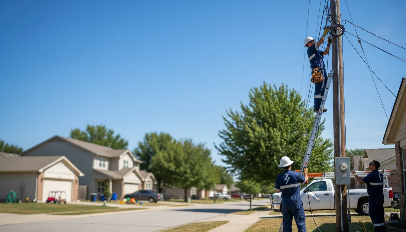Residential electrician providing installation services in Palestine, AR